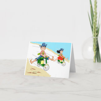 Bicycle Run For The Roses Note Card