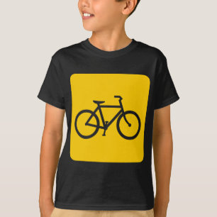 Bicycle Sign - Amber T-Shirt
