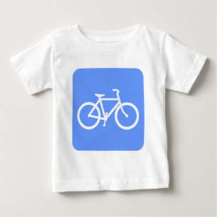Bicycle Sign - Baby Blue T-Shirt