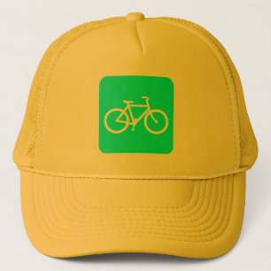 Bicycle Sign - Cyan Trucker Hat