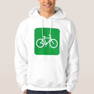 Bicycle Sign - Grass Green Hoodie