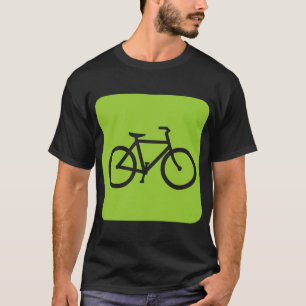 Bicycle Sign - Martian Green T-Shirt