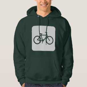 Bicycle Sign - White Hoodie