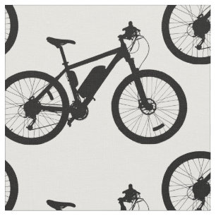 Bicycle Silhouette 2 Fabric