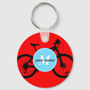Bicycle Silhouette Keychain