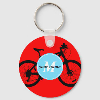 Bicycle Silhouette Keychain