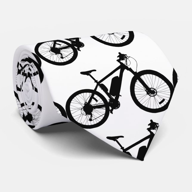 Bicycle Silhouette Tie (Rolled)