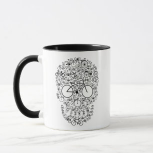 Bicycle Skull Mug