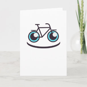 Bicycle Smile Funny Bike Cyclist Card