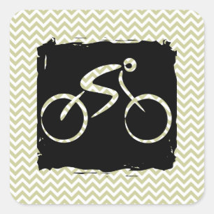 Bicycle Square Sticker