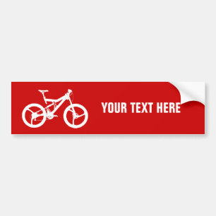 Bicycle template bumper sticker