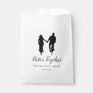 Bicycle Themed Better Together Wedding Napkins Favour Bag