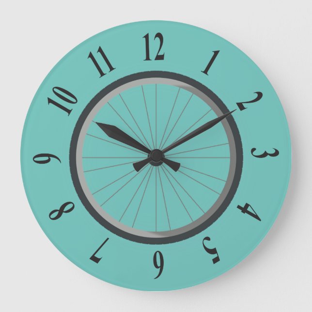 Bicycle Tire Cycling Wall Clock (Front)