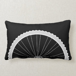 Bicycle Tire Wheel Rectangle Throw Pillow