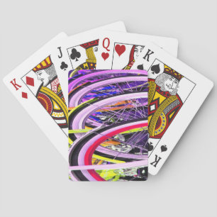 Bicycle Tires Playing Cards Colourful