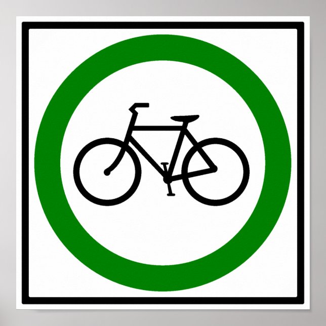 Bicycle Traffic Highway Sign (Front)