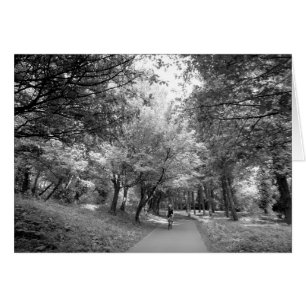 Bicycle Trail - Black and White