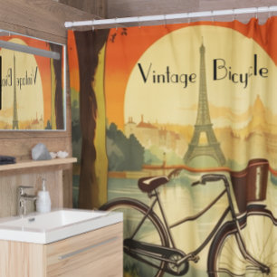 Bicycle Travel Poster, Paris customizable