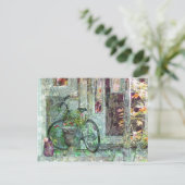 Bicycle - Welcome Home Art Postcard (Standing Front)