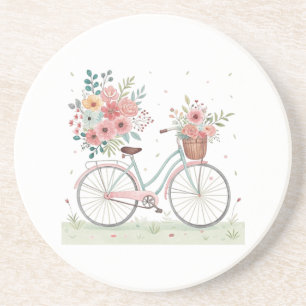 Bicycle With Flowers Coaster