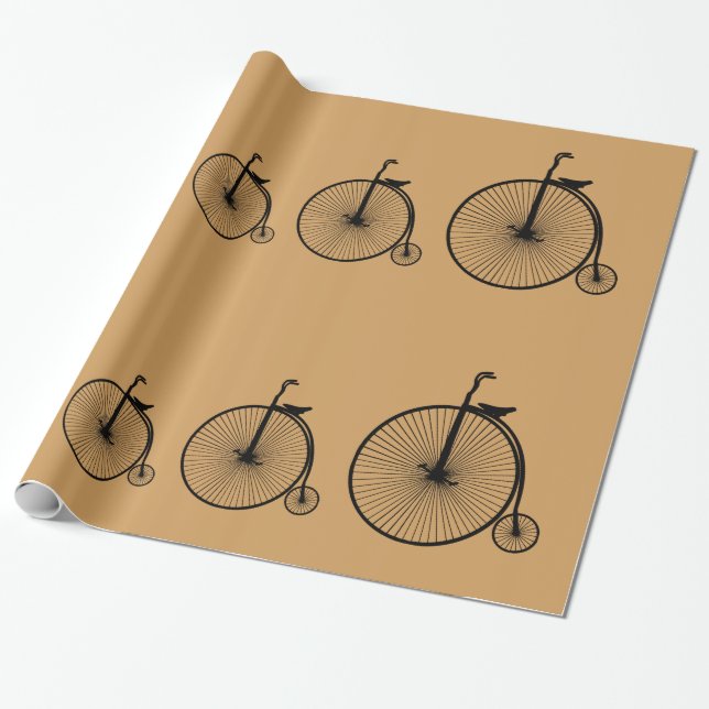 Bicycle Wrapping Paper (Unrolled)