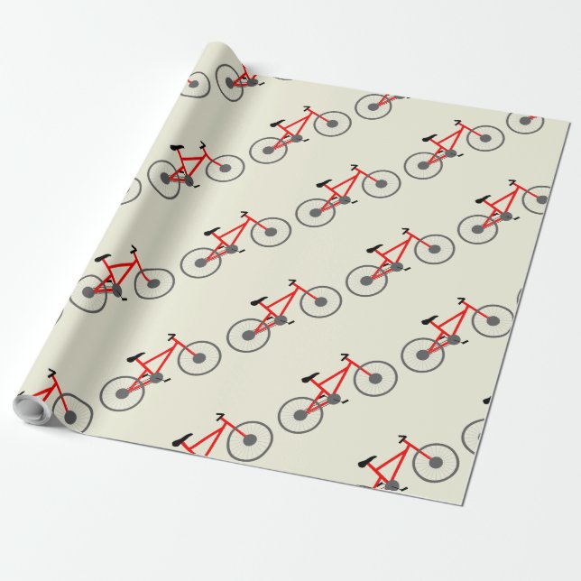 Bicycle Wrapping Paper (Unrolled)