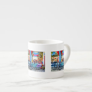 Bicycles and Chocolate Espresso Cup