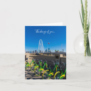 Bicycles And Dallas Thinking Of You Card