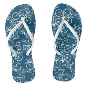 Bicycles Big and Small Flip Flops