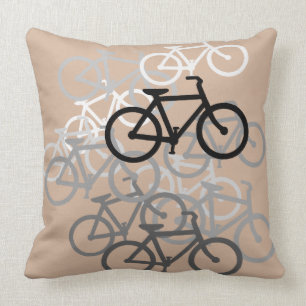 Bicycles..Choose your colours. Throw Pillow