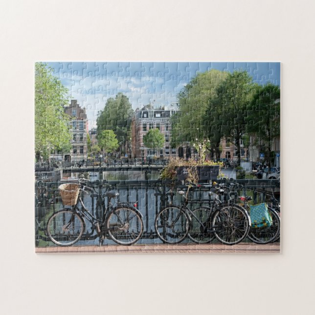 Bicycles in Amsterdam. Jigsaw Puzzle (Horizontal)