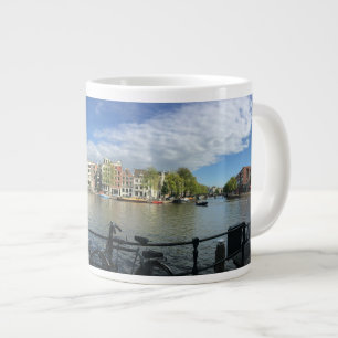 Bicycles in Amsterdam Large Coffee Mug