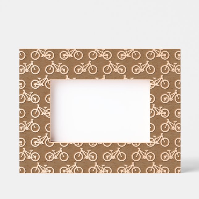 Bicycles Laser Etched Picture Frame Engraved Fram (Front)