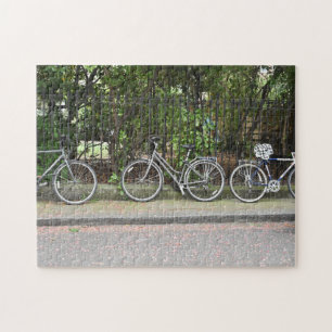 Bicycles London England UK Cycling Photography Jigsaw Puzzle