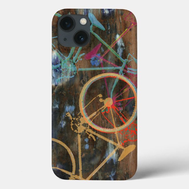 bicycles on texture Case-Mate iPhone case (Back)