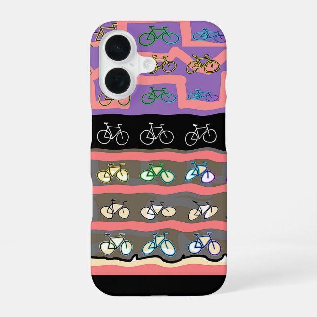 Bicycles Repeat  iPhone 16 Case (Back)