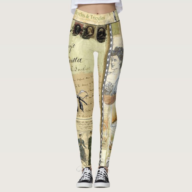 "Bicycles & tricycles" Leggings (Front)