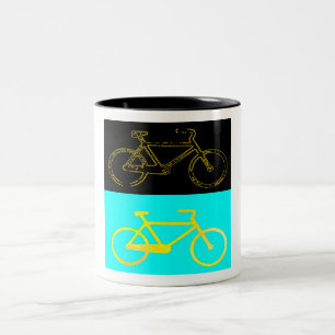 Bicycles Two-Tone Coffee Mug