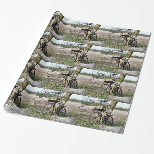 BICYCLES WRAPPING PAPER (Unrolled)