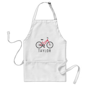 Bicyclette colorée sur mesure tablier personnalisé