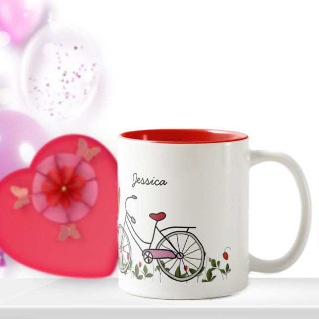 Bicyclette Couples Couples Café Mug (Créateur téléchargé)