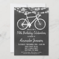 Bicyclette de tableau à roulettes Invitation de fê