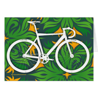 Bicyclette de voie - motif vert ardent
