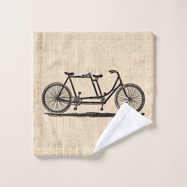 Bicyclette en tandem Bicyclette à deux personnes V (Gant de toilette)