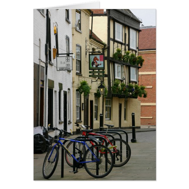 Bicyclettes de attente, carte de Worcester, (Devant)
