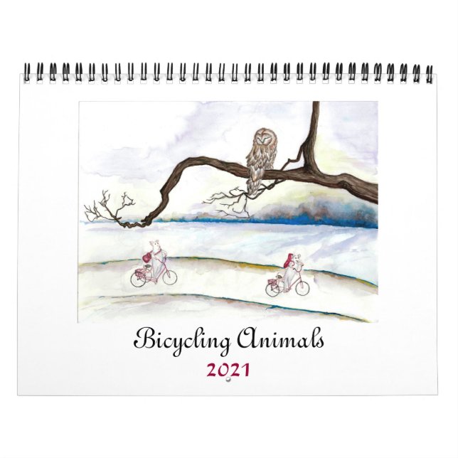 Bicycling Animaux 2021 Calendrier (Protection)
