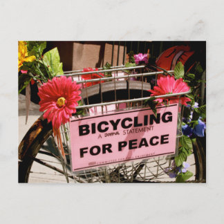 Bicycling for Peace Postcard