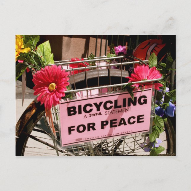 Bicycling for Peace Postcard (Front)