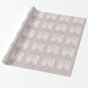 Bicycling through Paris Wrapping Paper