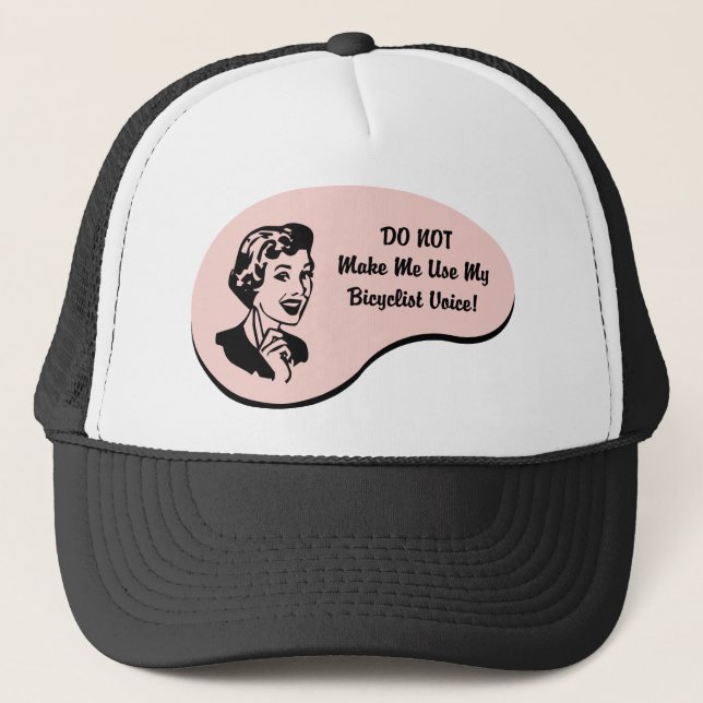 Bicyclist Voice Trucker Hat (Front)